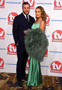 Sam Faiers and Paul Knightley at the TV Choice Awards.