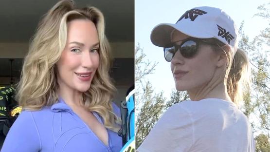 ‘Heck yeah’ – Paige Spiranac shows off new bum in before and after pics after ‘working harder than I ever have’