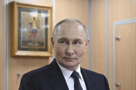 Vladimir Putin in a suit.