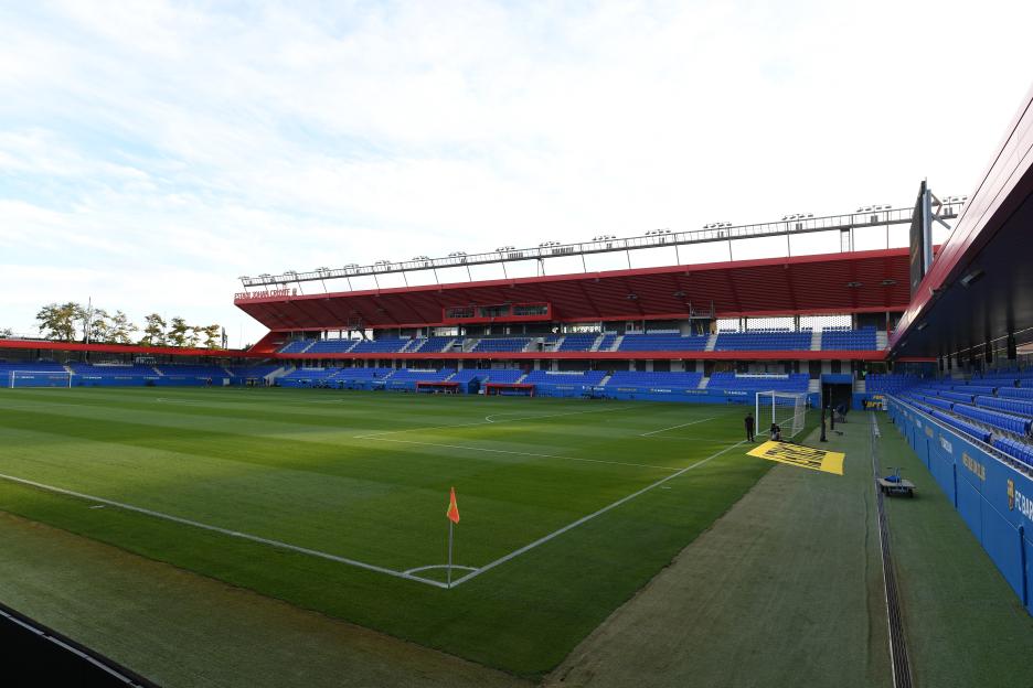 Johan Cruyff Stadium before a UEFA Women's Champions League match.