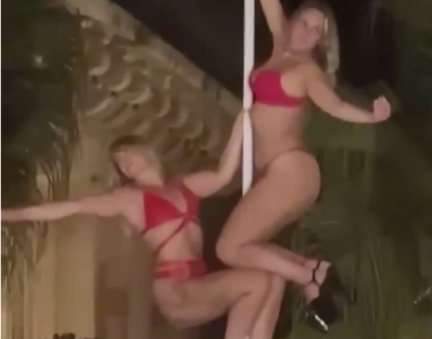  Five ‘Brit’ pole-dancers detained by Corfu cops after scantily-clad vid of them swinging from hallowed Greek landmark