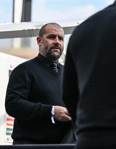 Paul Mitchell, sporting director, arriving at a Premier League match.