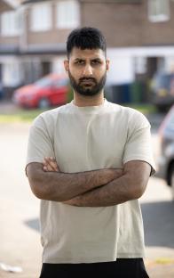 Portrait of Aaron Bargota, a victim of benefit fraud.