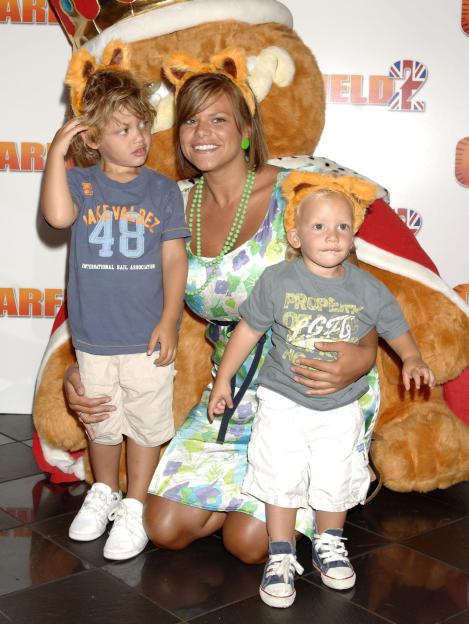 Jade Goody with her two sons.
