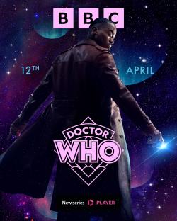 Promotional poster for the new Doctor Who series, featuring the Fourteenth Doctor.