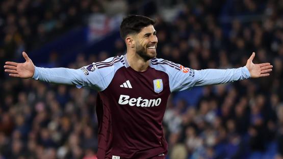 Can Marco Asensio play for Aston Villa in the Champions League against parent club PSG?