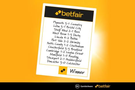 Mystery Betfair punter turns £5 into £25,000 with Easter Bank Holiday goals 12-fold