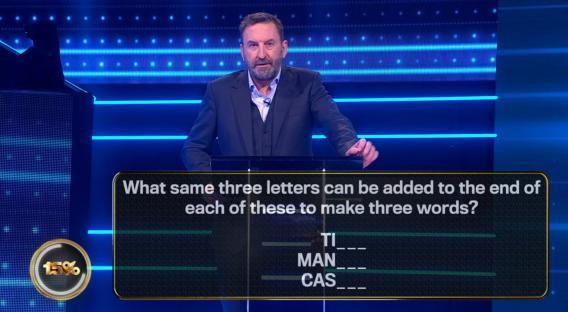 Game show question: What three letters can be added to