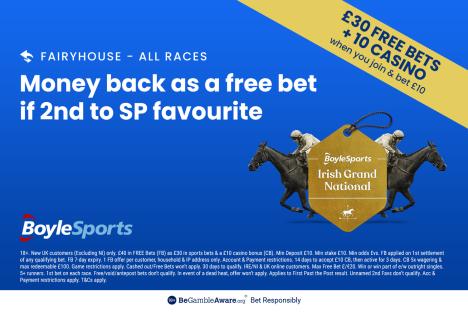 Irish Grand National: Get £30 in free bets and £10 casino bonus with BoyleSports, plus Fairyhouse money back special