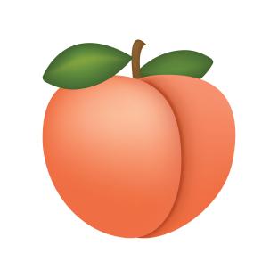 Illustration of a peach.