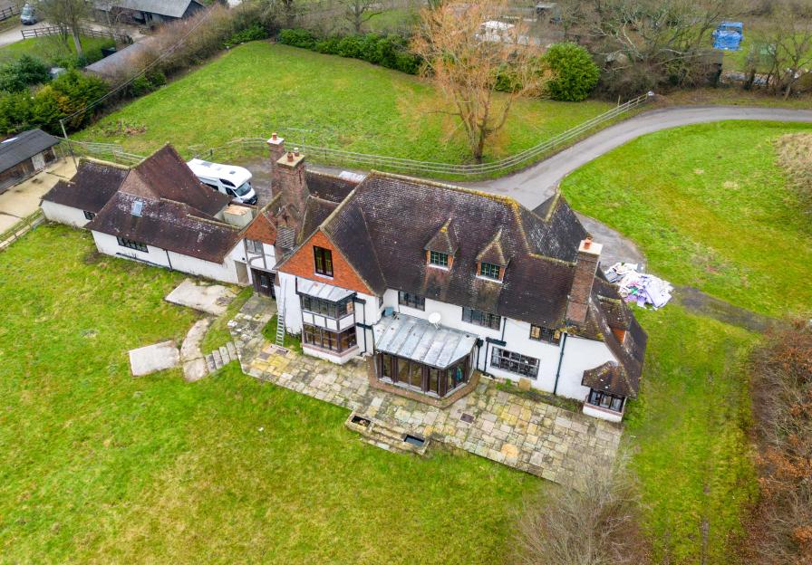Aerial view of Katie Price's new home.