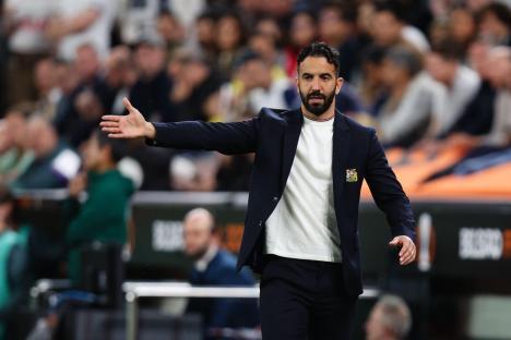 Ruben Amorim, Manchester United head coach, at a UEFA Europa League Final.