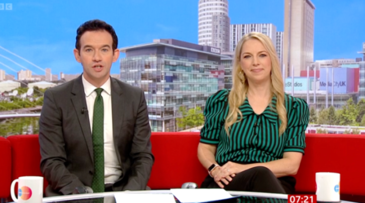 Emma Vardy and Ben Boulos on BBC Breakfast.