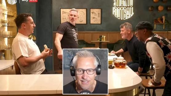 ‘Gary’s firing shots’ – Lineker takes cheeky swipe at Jamie Carragher and Co over Stick to Football
