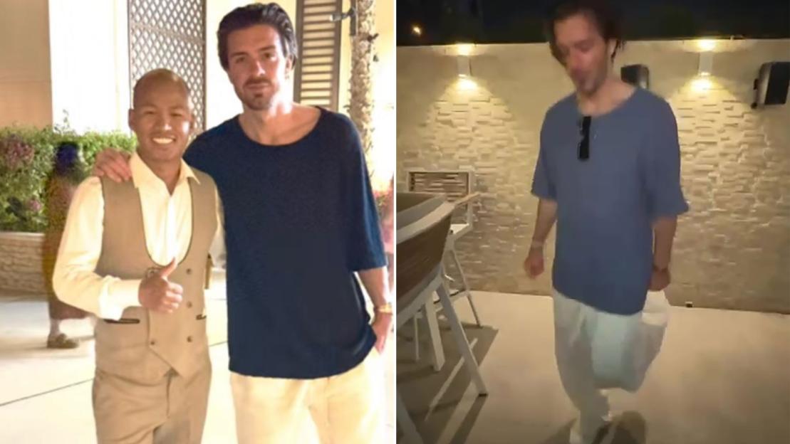 Jack Grealish dances like Michael Flatley on night out in Dubai as he gets over England snub heartache