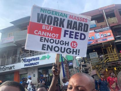 BREAKING: Democracy Day: Anti-Tinubu protest breaks out in Lagos [PHOTOS]