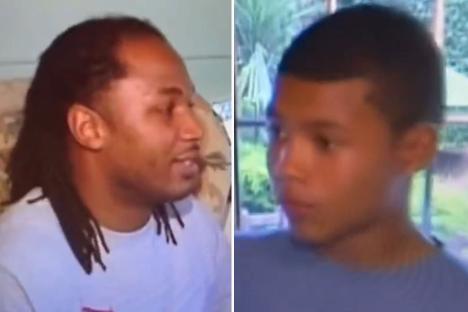 Amazing throwback video shows 13 year old Chris Eubank Jr convince dad to let him try boxing with help from Lennox Lewis