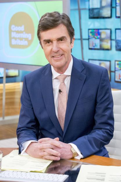 John Stapleton smiling while on the "Good Morning Britain" TV Programme.