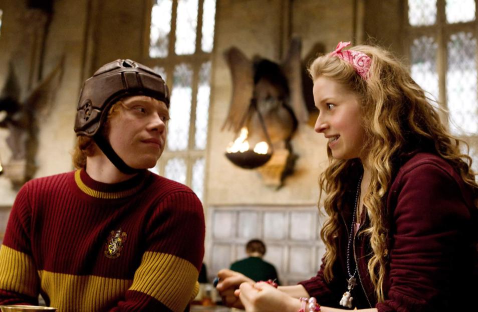 Rupert Grint and Jessie Cave in "Harry Potter and the Half-Blood Prince".