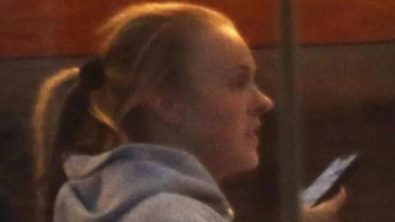 JoJo Siwa seen for the first time since splitting with partner Kath as she looks downcast while on the phone