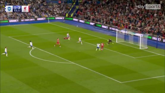 Mo Salah miss for Liverpool v Brighton, https://x.com/SkySportsPL/status/1924560158321004599