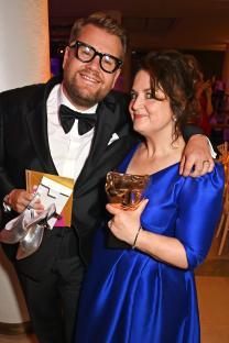 James Corden and Ruth Jones at the BAFTA Television Awards.