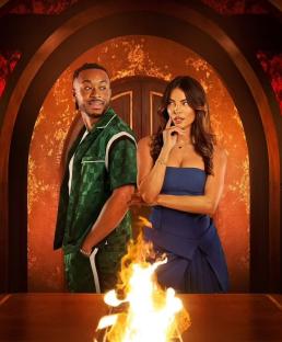 Biggs Chris and Rebecca from Love Island.