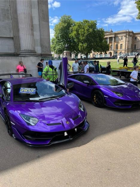 Dozens of supercars worth more than £7m seized by cops in sting after one owner had ‘only been in UK for 2 hours’