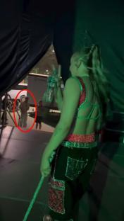 Chris Hughes waiting for JoJo Siwa after her concert.