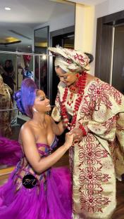 This Video of Iyabo Ojo Praying Over Priscilla Is So Tender & So Nigerian Mum