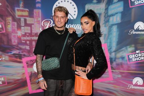 JJ Slater and Katie Price at a Geordie Shore launch party.