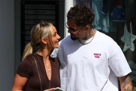 MAFS’s Nathan sparks rumours he’s having a BABY with Love Island star girlfriend as pair are spotted shopping in London