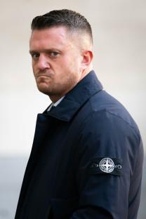Stephen Yaxley-Lennon (Tommy Robinson) arriving at court.
