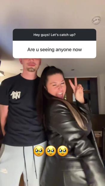 Holly Ditchfield with her boyfriend.