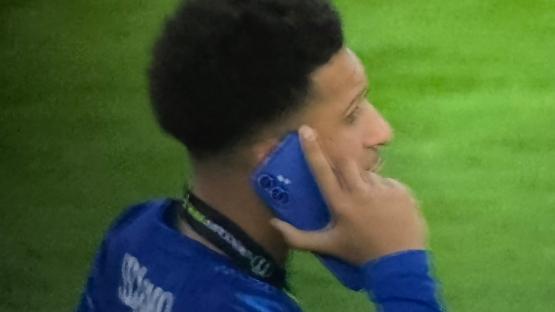Jadon Sancho makes allegiances clear during on-pitch phone call as Man Utd flop wins Conference League with Chelsea