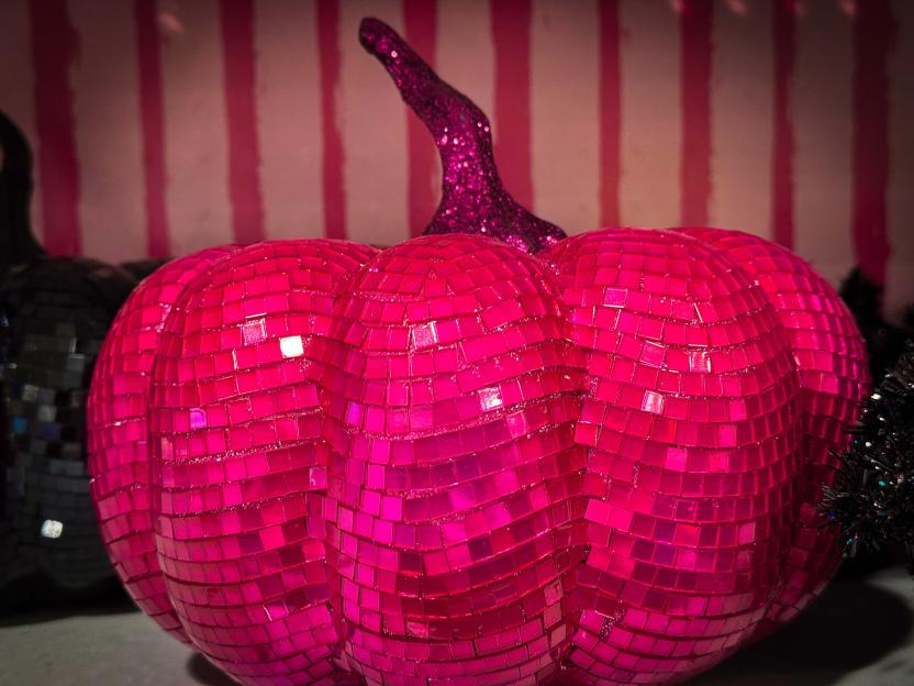 Pink Sparkly Pumpkin