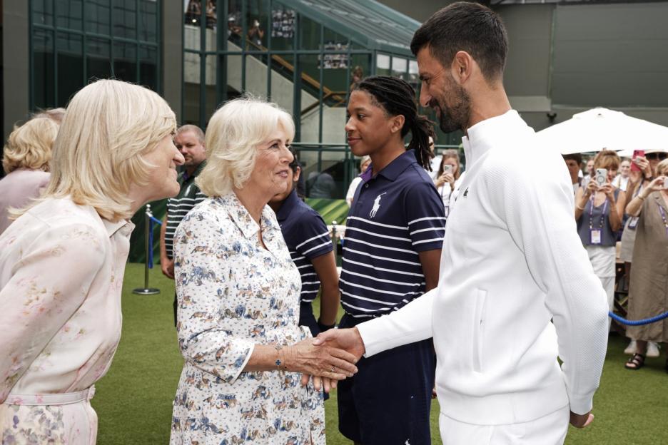 Queen thanks Novak Djokovic for letting her stay in his ‘lovely’ property in ‘private’ chat at Wimbledon