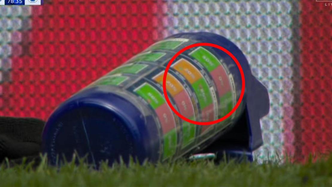 Sky Sports cameras capture Jordan Pickford’s water bottle penalty cheat sheet before he saves Welbeck’s dismal spot-kick