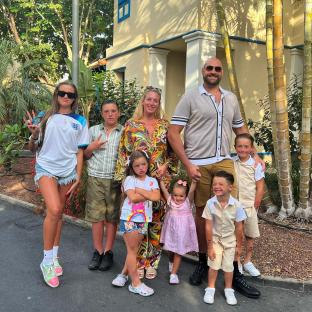 Tyson Fury's family on vacation.