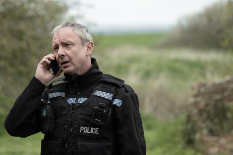 John Simm as DS Roy Grace in Grace, a British ITV drama series.