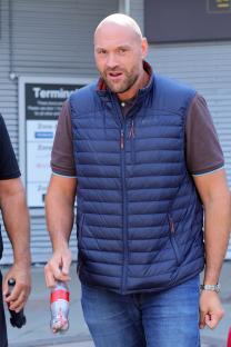 Tyson Fury at an airport.
