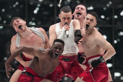 Olly Alexander of the United Kingdom performing