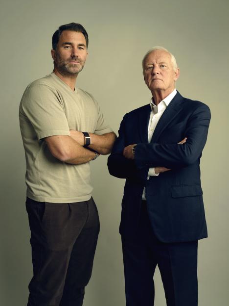Eddie Hearn and Barry Hearn of Matchroom.