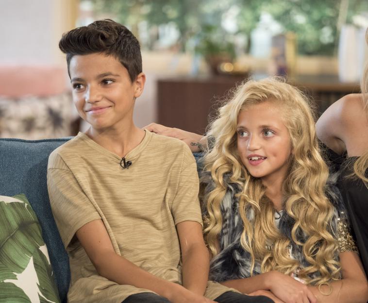 Princess Tiaamii and Junior Andre on a TV show.