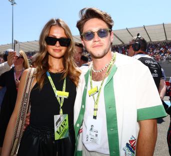 Niall Horan and Amelia Woolley at the French Grand Prix.