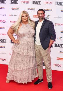 Gemma Collins and Rami Hawash at the British LGBT Awards.
