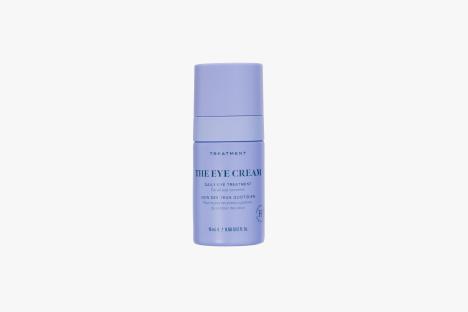 Purple tube of eye cream.
