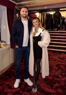 Laura Anderson and Clark Robertson at a panto.