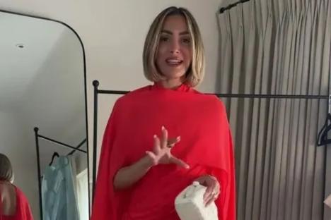 Frankie Bridge slammed by fans again for SHEER wedding guest dress that’s ‘too much’ and will ‘upstage the bride’