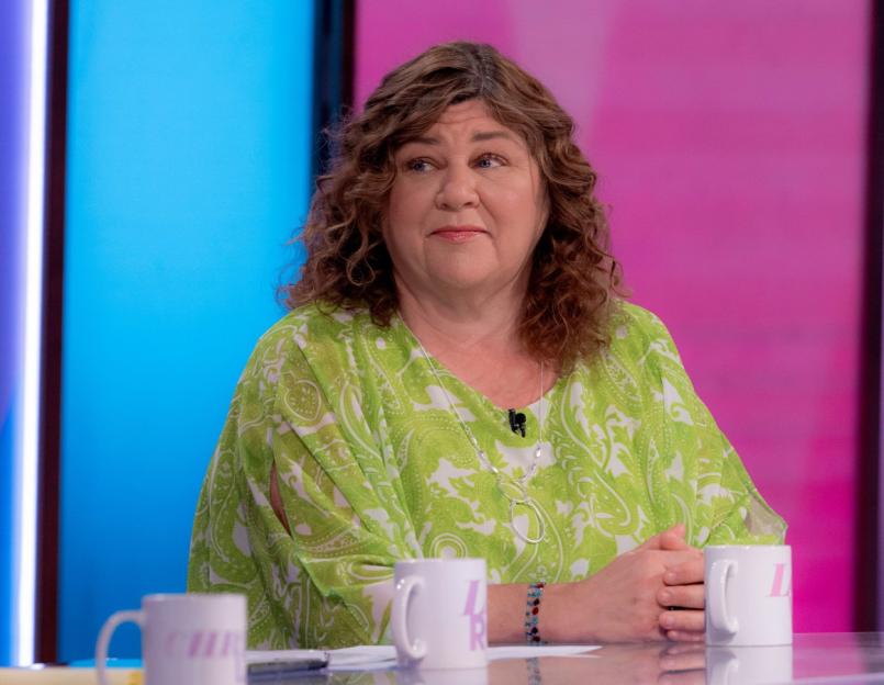 Editorial use only Mandatory Credit: Photo by Ken McKay/ITV/REX/Shutterstock (14468913e) Cheryl Fergison 'Loose Women' TV show, London, UK - 08 May 2024